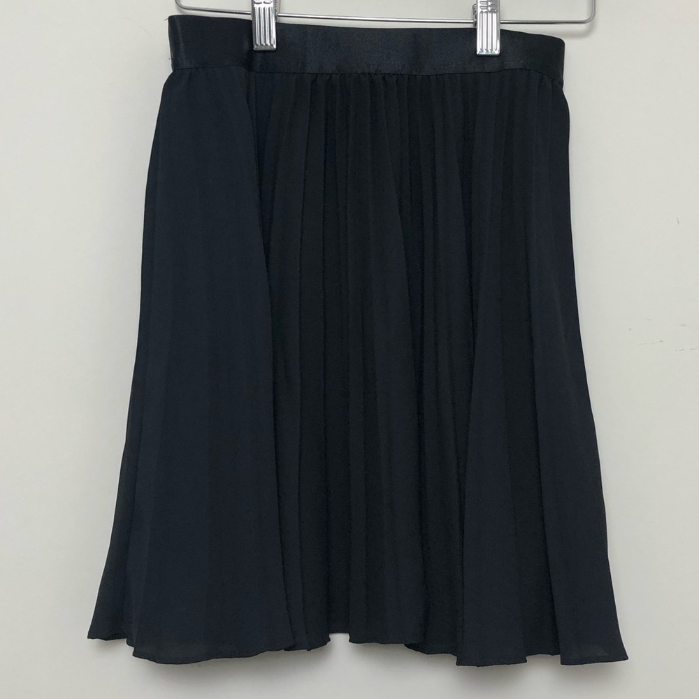Express Black Pleated Circle Skirt